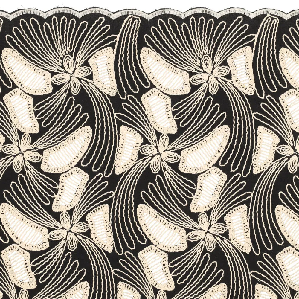 Broderie zwart 'Anouk'